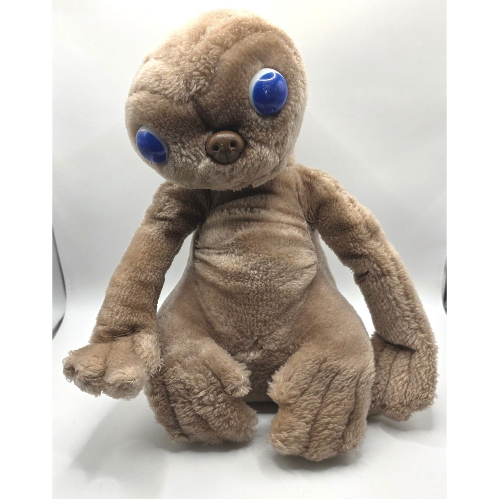 Vintage 1982 Kamar Showtime ET The Extra-Terrestrial Plush Blue Eyes 1980s Toy